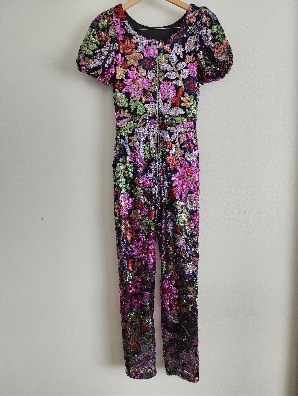 Ivy City Co. Showstopper Sequin Jumpsuit - Vibrant Multi-Color Party Jumpsuit XS - Picture 11 of 17